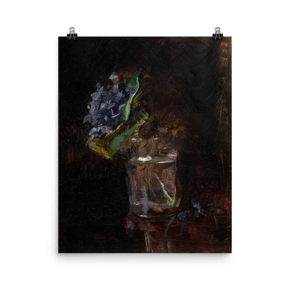 Lone Fox "Bouquet Of Violets In A Vase" Art Print 6 Lone Fox "Bouquet Of Violets In A Vase" Art Print