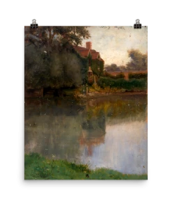 Lone Fox "Edge Of A Stream" Art Print Best Sellers 9 Lone Fox