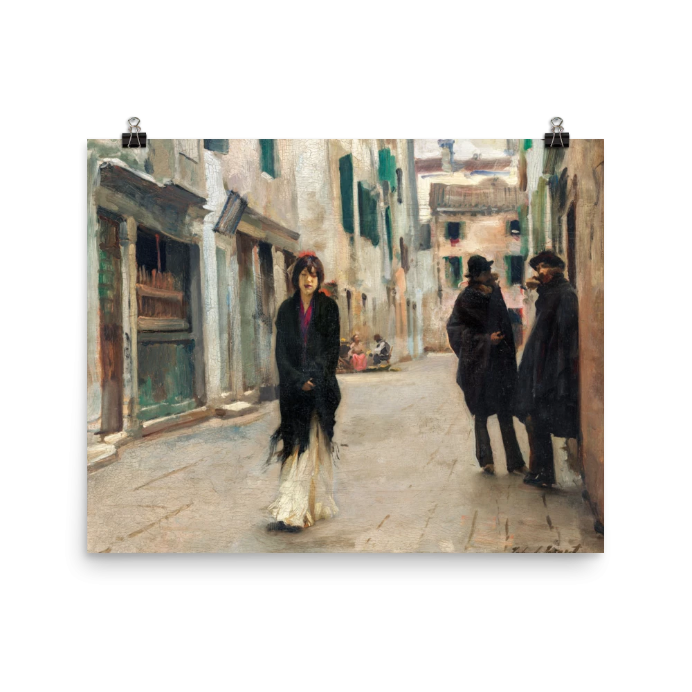 Lone Fox "Street In Venice" Art Print Best Sellers 5 Lone Fox "Street In Venice" Art Print Best Sellers