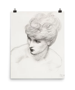 Lone Fox "Study Of Maria Zambaco" Art Print Best Sellers 9 Lone Fox