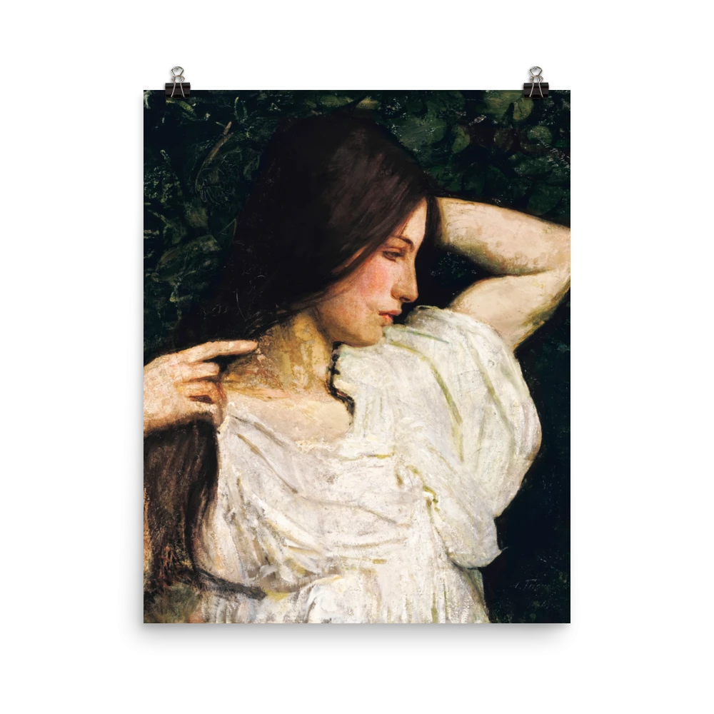 Lone Fox "Girl Arranging Her Hair" Art Print 5 Lone Fox "Girl Arranging Her Hair" Art Print