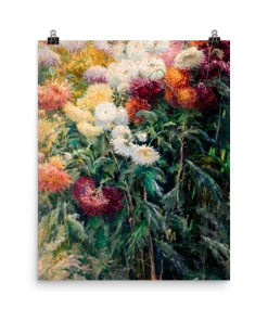 Lone Fox Best Sellers "Chrysanthemums In The Garden At Petit–Gennevilliers" Art Print 9 Lone Fox Best Sellers