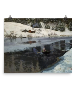 Lone Fox "Winter At The River Simoa" Art Print 10 Lone Fox