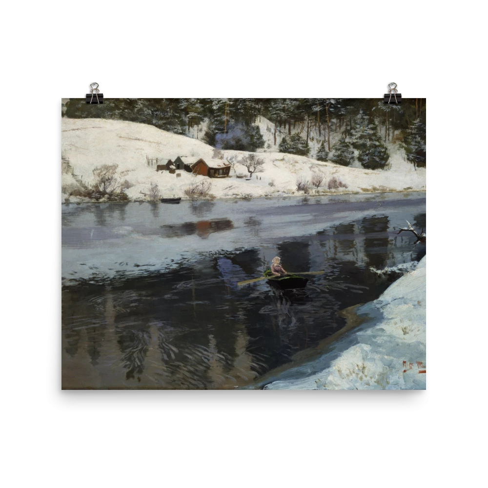 Lone Fox "Winter At The River Simoa" Art Print 5 Lone Fox "Winter At The River Simoa" Art Print