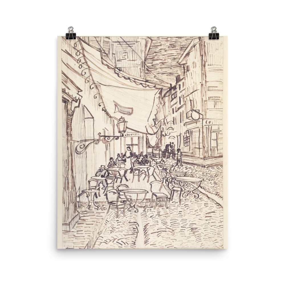 Lone Fox "Cafe Terrace At Night" Art Print Best Sellers 5 Lone Fox "Cafe Terrace At Night" Art Print Best Sellers