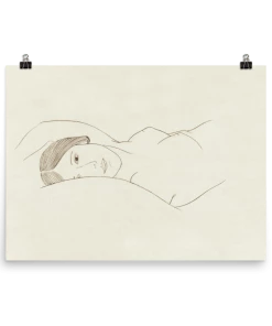 Lone Fox "Reclining Woman" Art Print New 12 Lone Fox