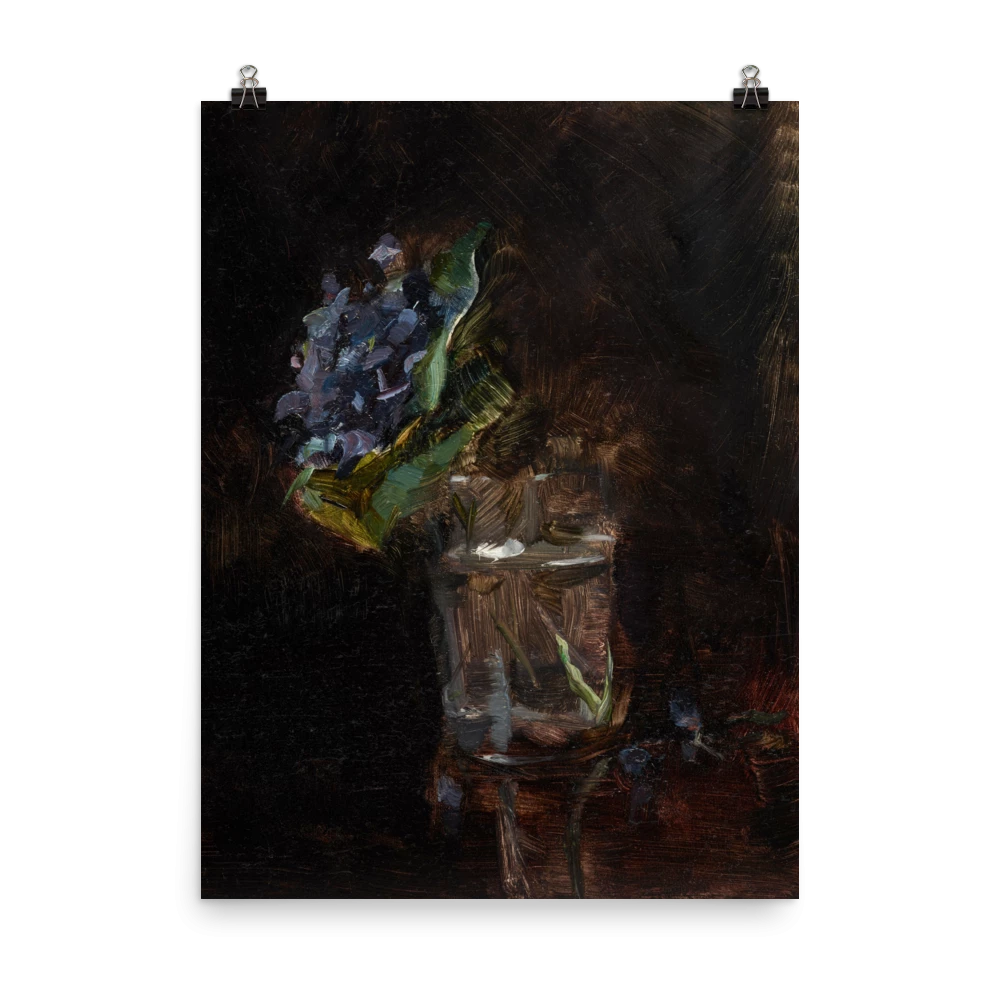 Lone Fox "Bouquet Of Violets In A Vase" Art Print 7 Lone Fox "Bouquet Of Violets In A Vase" Art Print