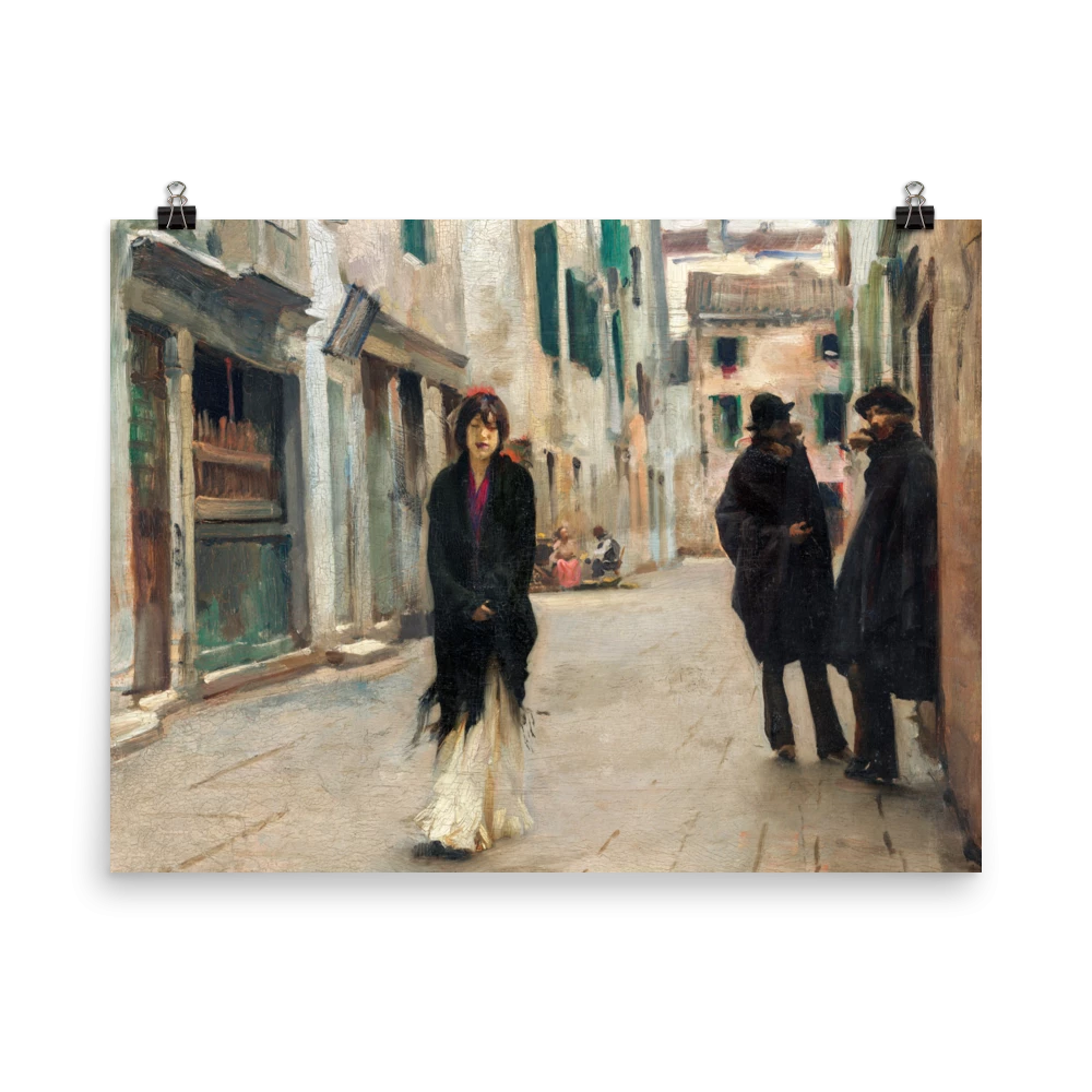 Lone Fox "Street In Venice" Art Print Best Sellers 6 Lone Fox "Street In Venice" Art Print Best Sellers