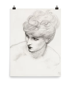 Lone Fox "Study Of Maria Zambaco" Art Print Best Sellers 10 Lone Fox