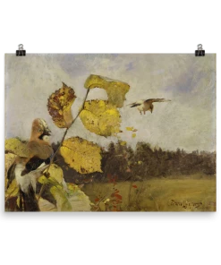 Lone Fox Best Sellers "Bird Resting On Branch" Art Print 10 Lone Fox Best Sellers