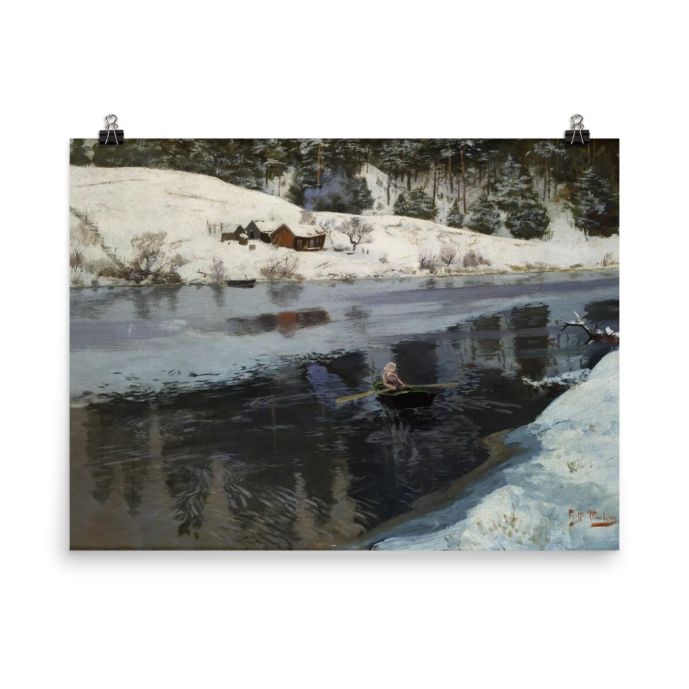 Lone Fox "Winter At The River Simoa" Art Print 6 Lone Fox "Winter At The River Simoa" Art Print