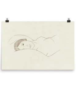 Lone Fox "Reclining Woman" Art Print New 13 Lone Fox