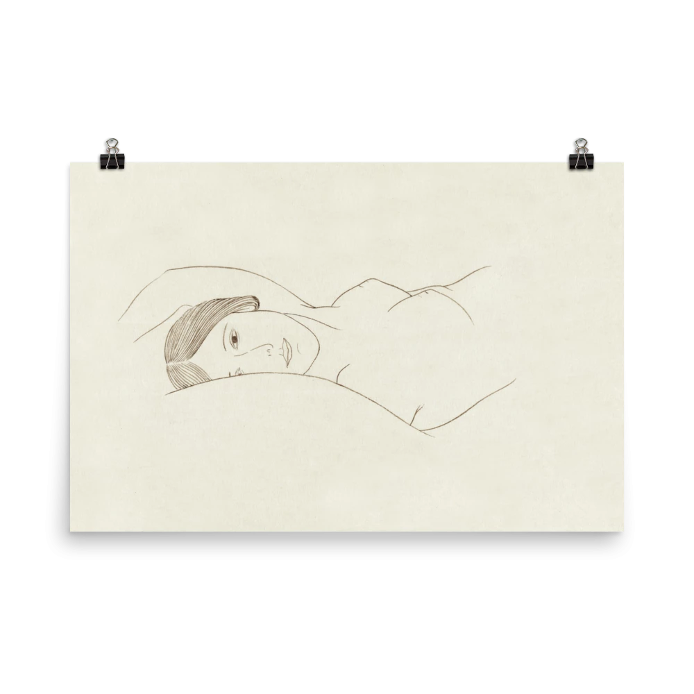 Lone Fox "Reclining Woman" Art Print New 8 Lone Fox "Reclining Woman" Art Print New