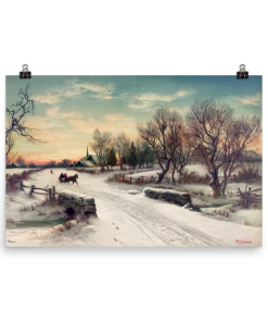 Lone Fox New "Christmas Morn" Art Print 13 Lone Fox New