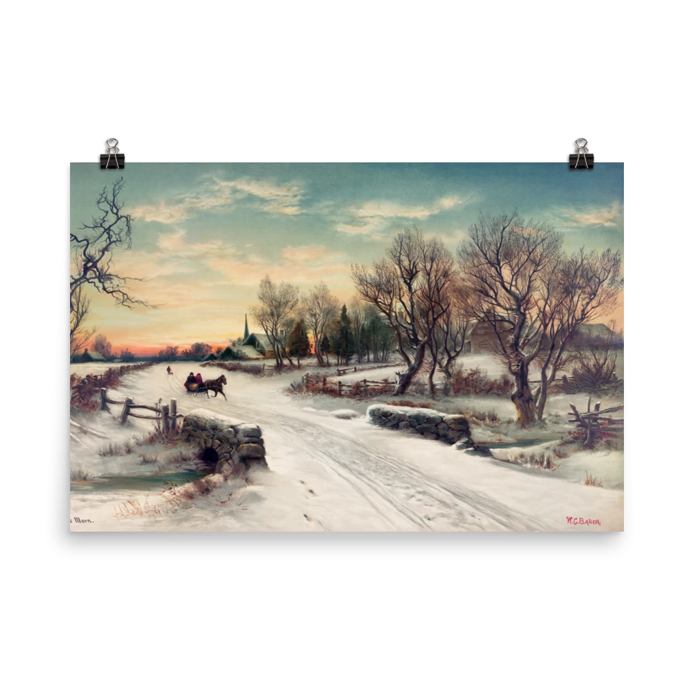 Lone Fox New "Christmas Morn" Art Print 8 Lone Fox New "Christmas Morn" Art Print