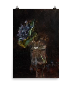 Lone Fox "Bouquet Of Violets In A Vase" Art Print 13 Lone Fox