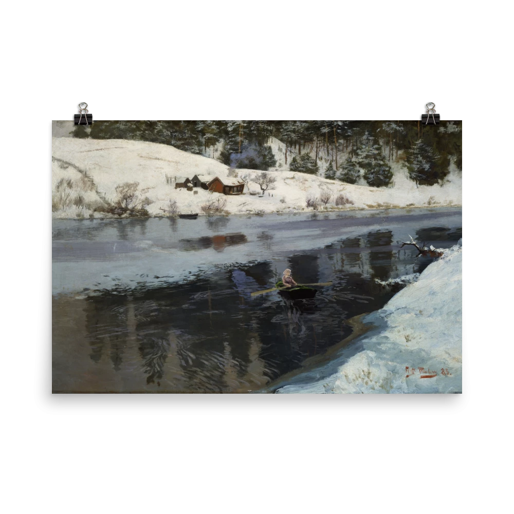 Lone Fox "Winter At The River Simoa" Art Print 7 Lone Fox "Winter At The River Simoa" Art Print