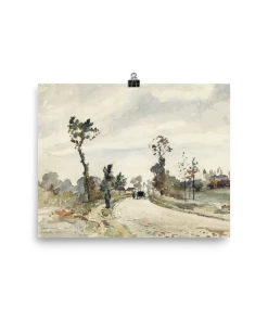 Lone Fox "Route De Saint-Germain" Art Print New