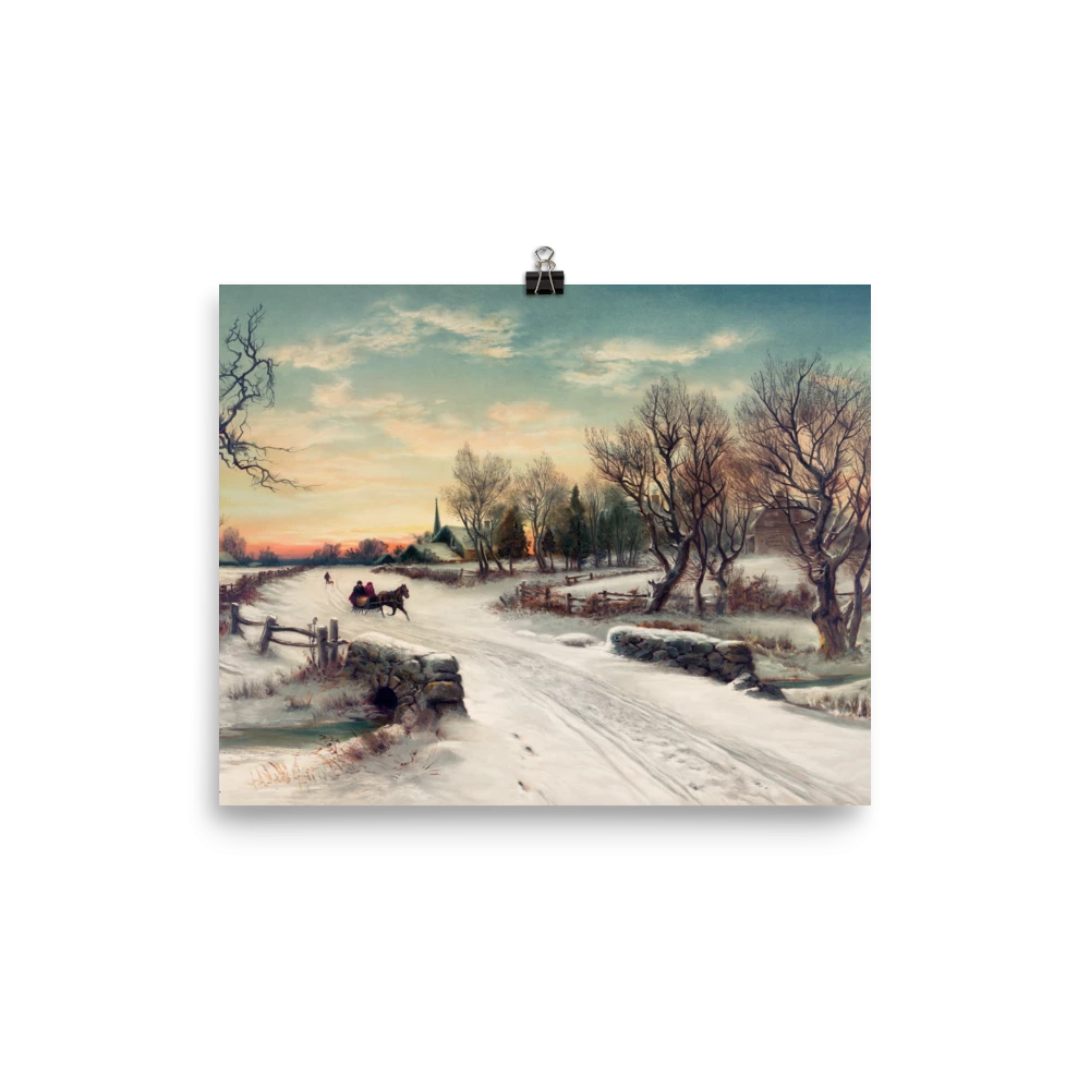 Lone Fox New "Christmas Morn" Art Print 4 Lone Fox New "Christmas Morn" Art Print