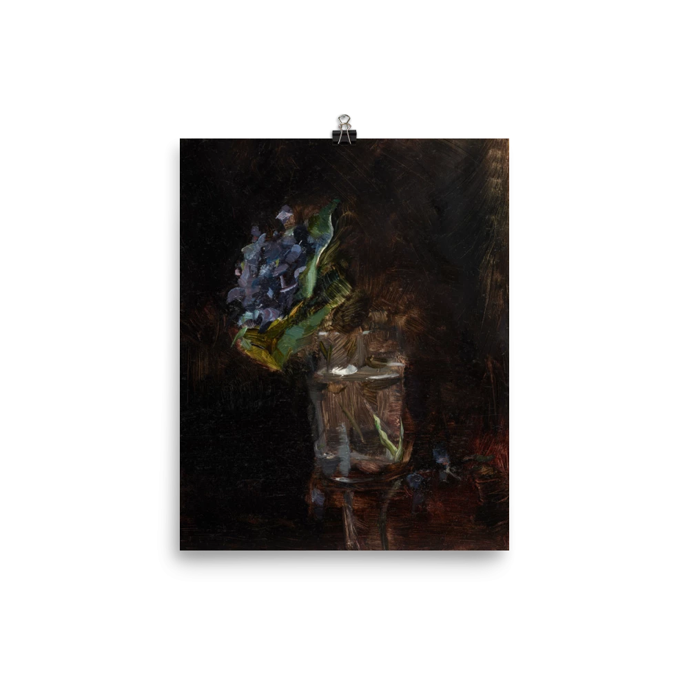 Lone Fox "Bouquet Of Violets In A Vase" Art Print 4 Lone Fox "Bouquet Of Violets In A Vase" Art Print