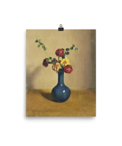 Lone Fox New "Blue Vase" Art Print