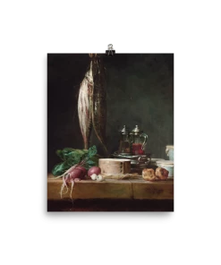 Lone Fox "Fish And Vegetables" Art Print