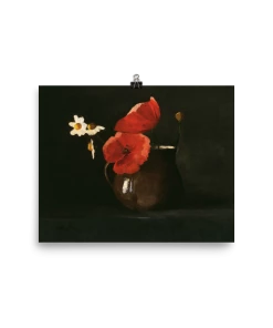 Lone Fox Best Sellers "Poppies And Daisies" Art Print