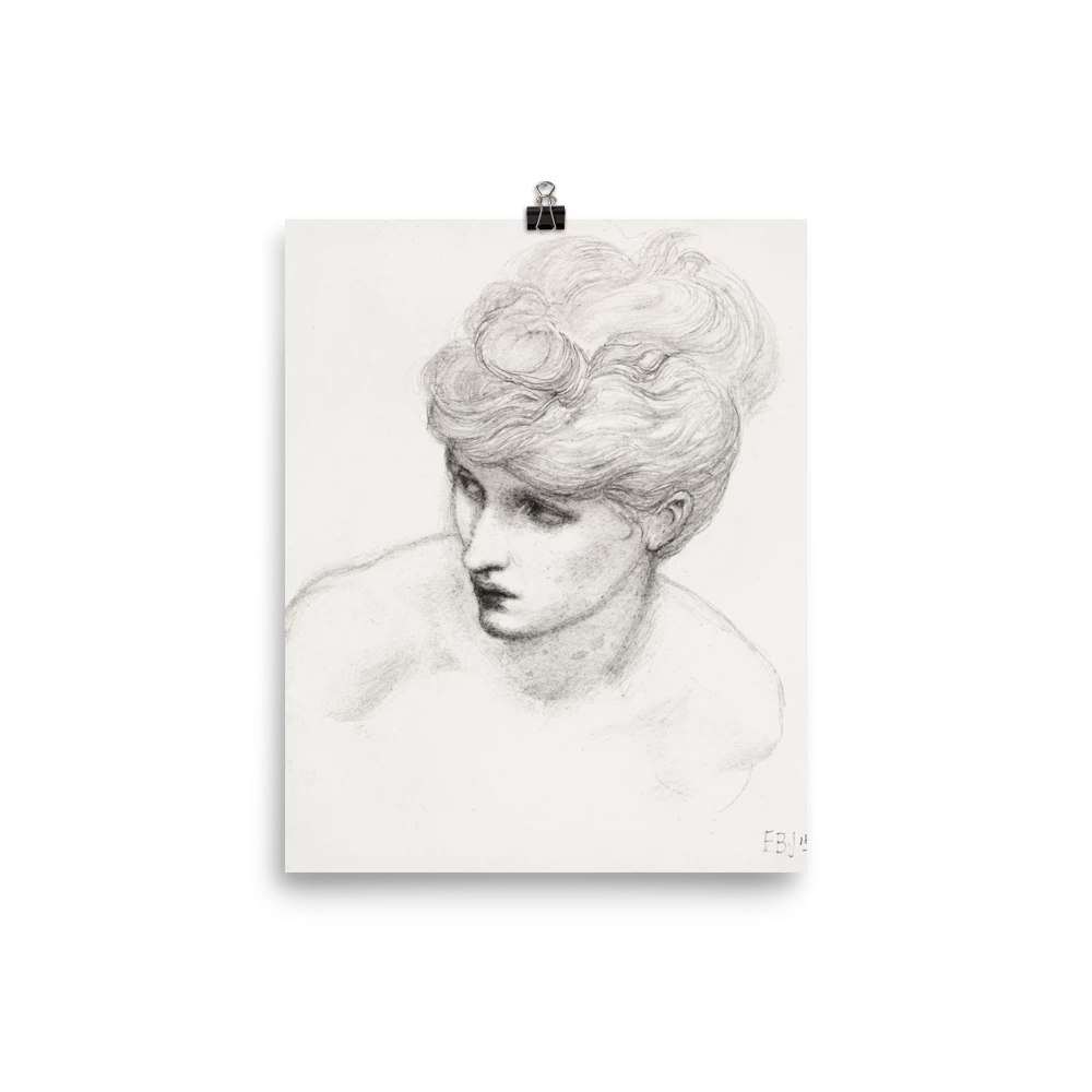 Lone Fox "Study Of Maria Zambaco" Art Print Best Sellers 7 Lone Fox "Study Of Maria Zambaco" Art Print Best Sellers