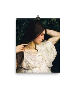 Lone Fox "Girl Arranging Her Hair" Art Print 11 Lone Fox