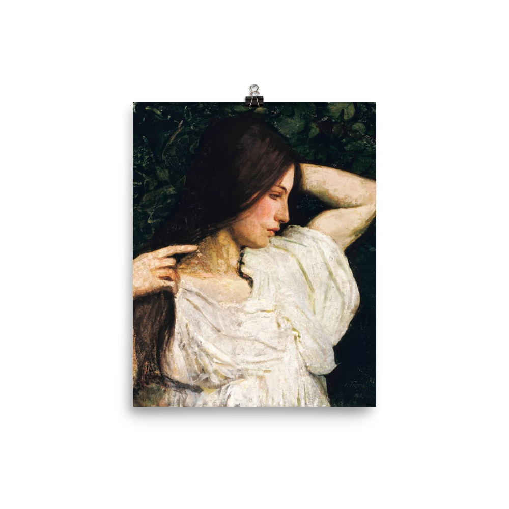 Lone Fox "Girl Arranging Her Hair" Art Print 7 Lone Fox "Girl Arranging Her Hair" Art Print