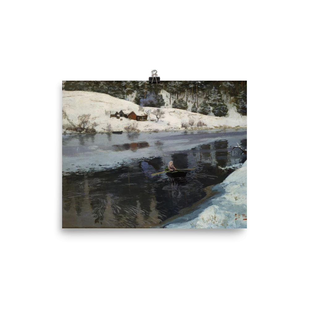 Lone Fox "Winter At The River Simoa" Art Print 8 Lone Fox "Winter At The River Simoa" Art Print