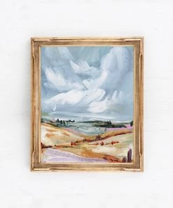 Lone Fox "Colorful Landscape" Canvas Print