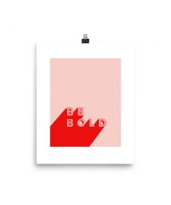 Lone Fox Be Bold Art Print New