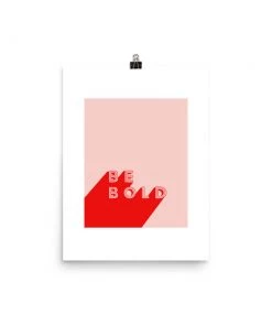 Lone Fox Be Bold Art Print New