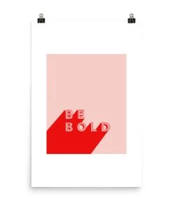 Lone Fox Be Bold Art Print New