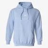 Lone Fox Embroidered Logo Hoodie - Soft Blue 1 Lone Fox Embroidered Logo Hoodie - Soft Blue