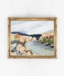 Lone Fox New "Painted River" Canvas Print