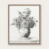 Lone Fox "Flowers In A Vase By Pencil" Art Print