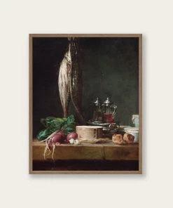 Lone Fox "Fish And Vegetables" Art Print