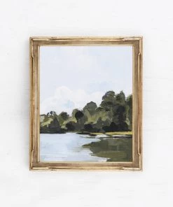 Lone Fox "The Lake" Canvas Print